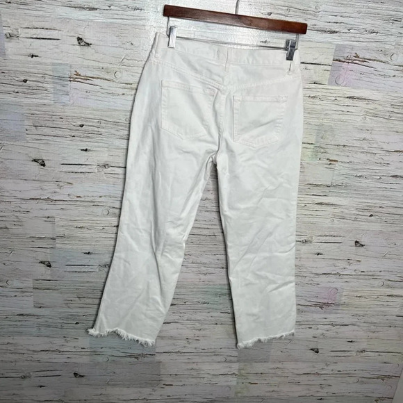 We the free people white size 26 cropped distressed jeans - Picture 7 of 8